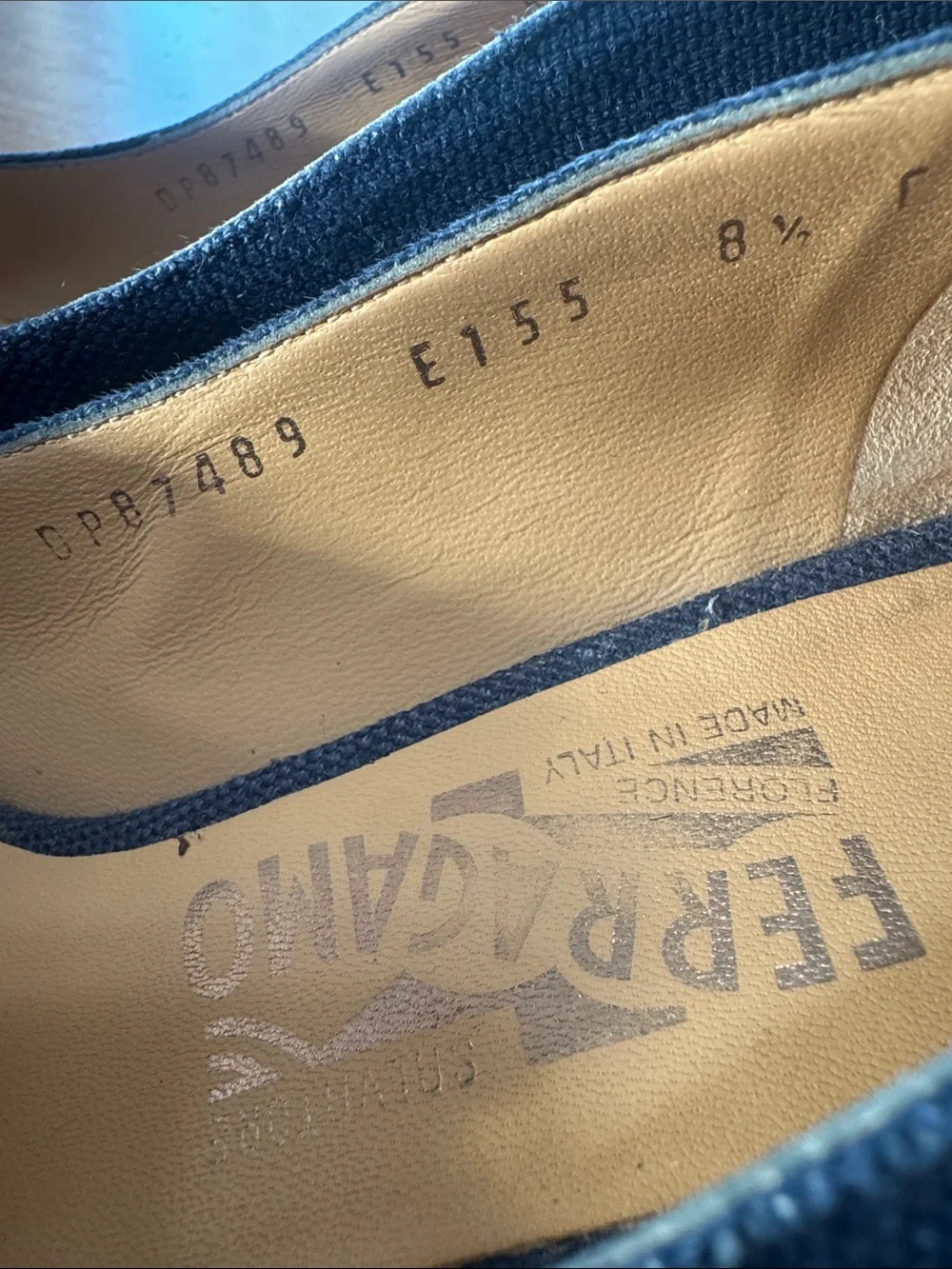 Salvatore Ferragamo denim wedges